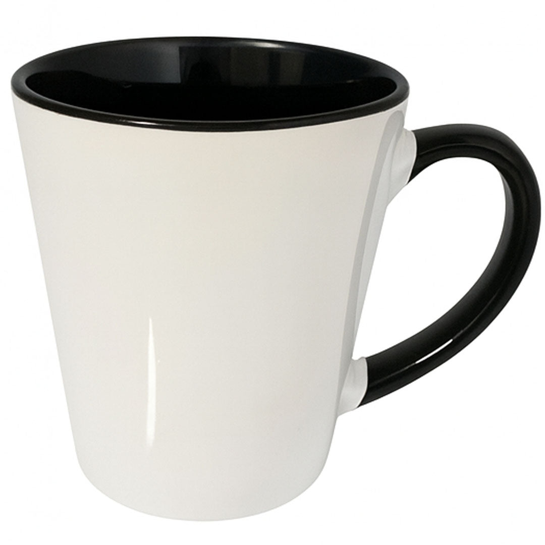 24 Pack -11oz Latte Mug for Sublimation – Black Inner & Handle