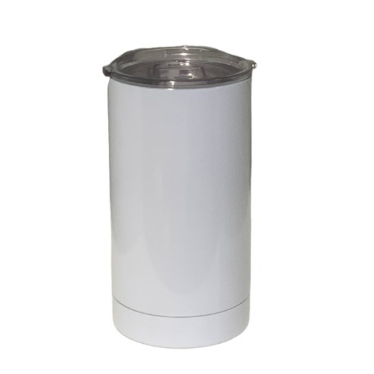 12 oz White Stainless Steel Sublimation  Cup