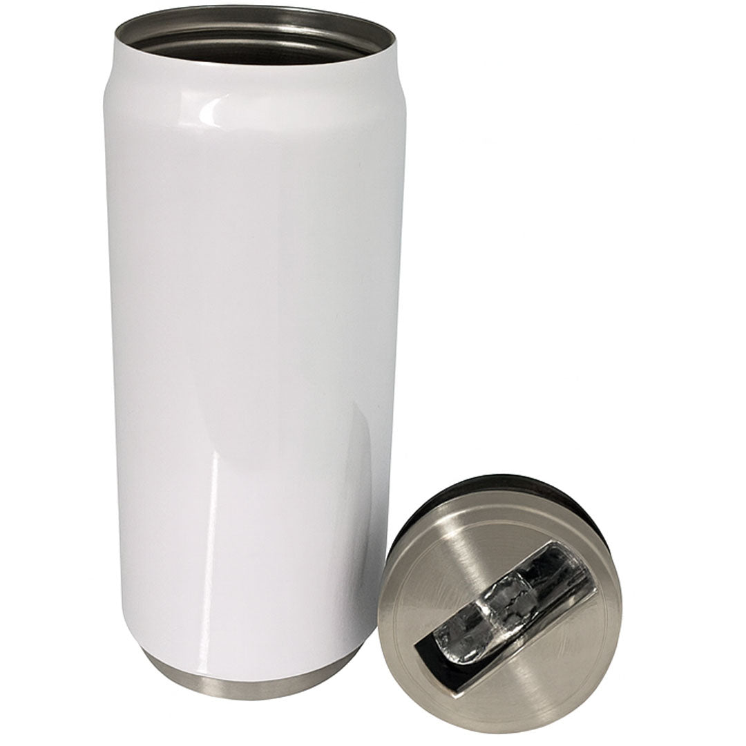 500ml White Stainless Steel Cola Bottle for Sublimation