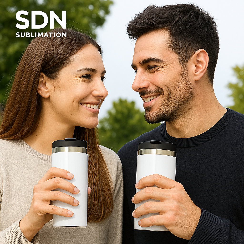 14oz Sublimation Stainless Steel Mug with Screwable Lid