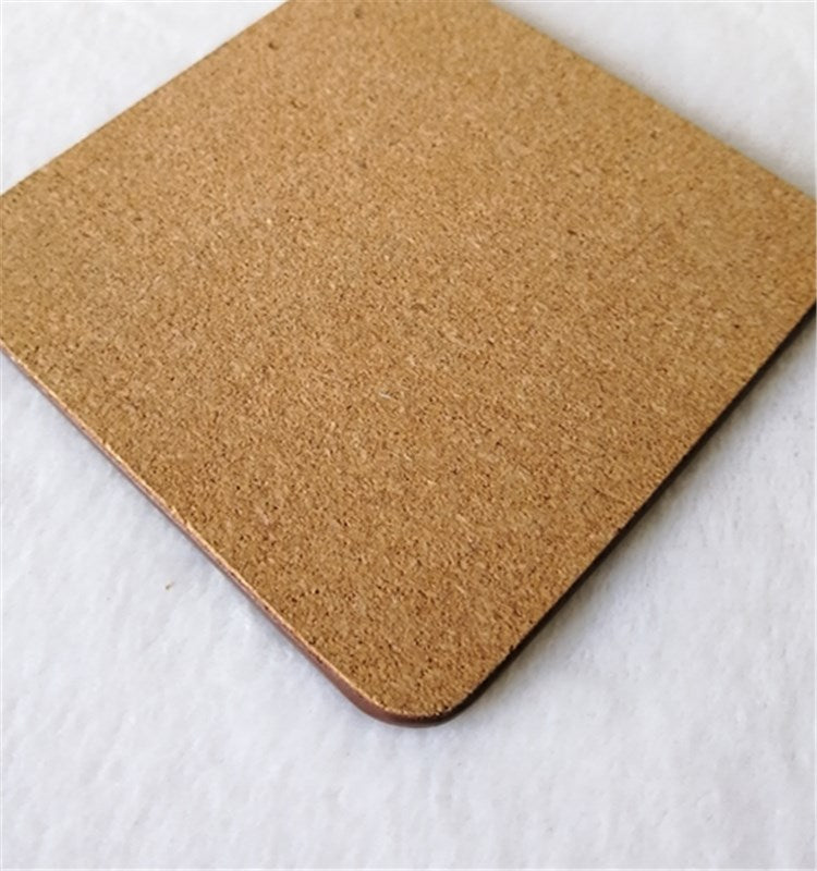 MR.R 10 Pieces Sublimation Blanks Square Cup MDF Coasters, Raw Wood Back Hardboard Sublimation Coasters Blanks ,Absorbent Heat Transfer Cup Coasters