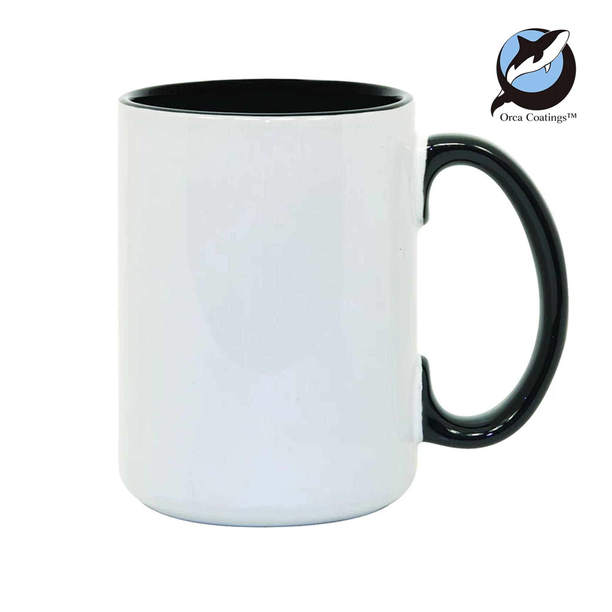 36 pcs ($1.80 . Cost . unit) 15 oz Sublimation Mugs with inner color BLACK  AAA Coating - Box of 36 | Made for Pick-Up Only