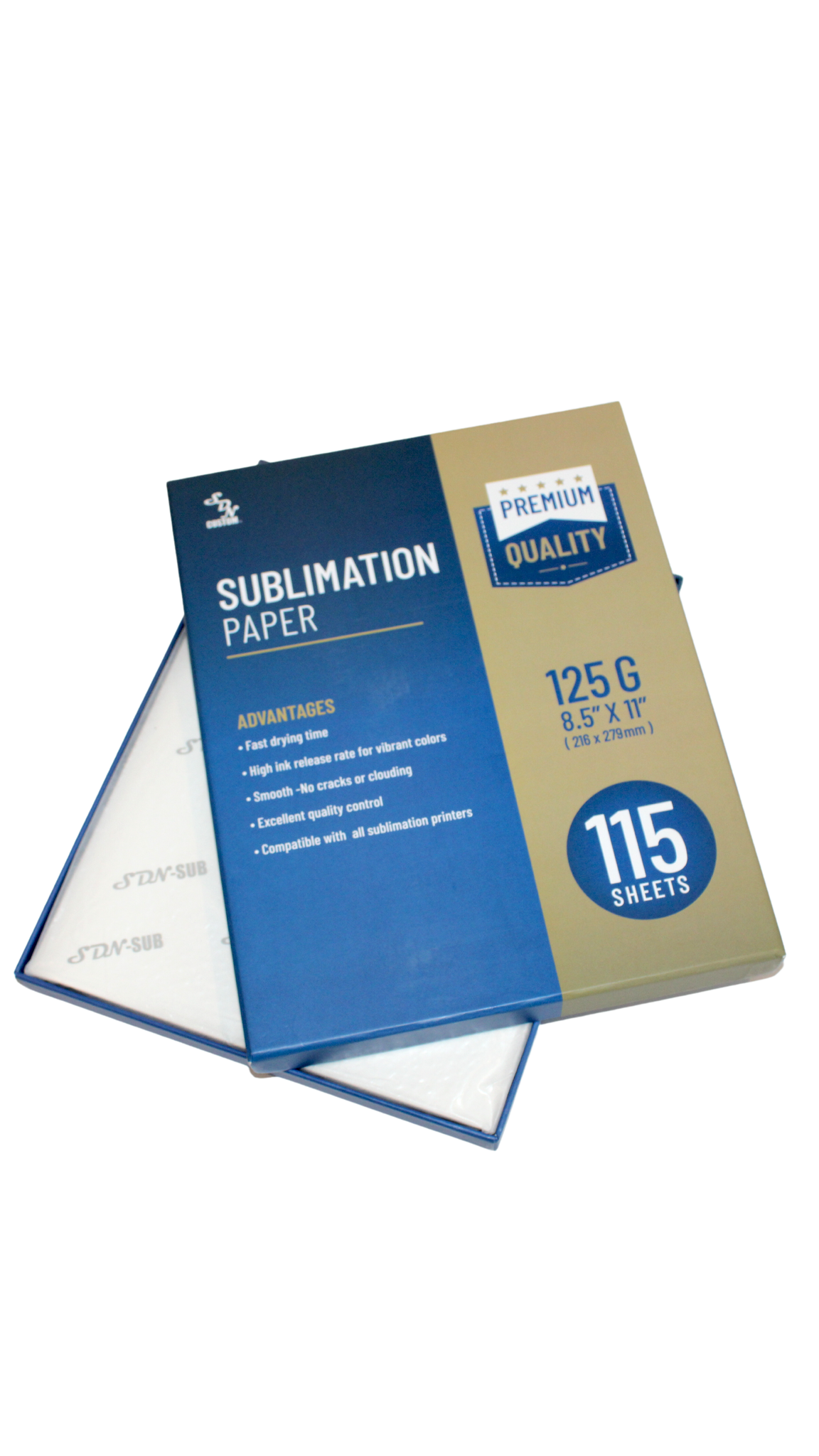 SDN Sublimation Inc Sublimation Paper 125g 115 Sheets - Premium Qualit –  SDN SUBLIMATION