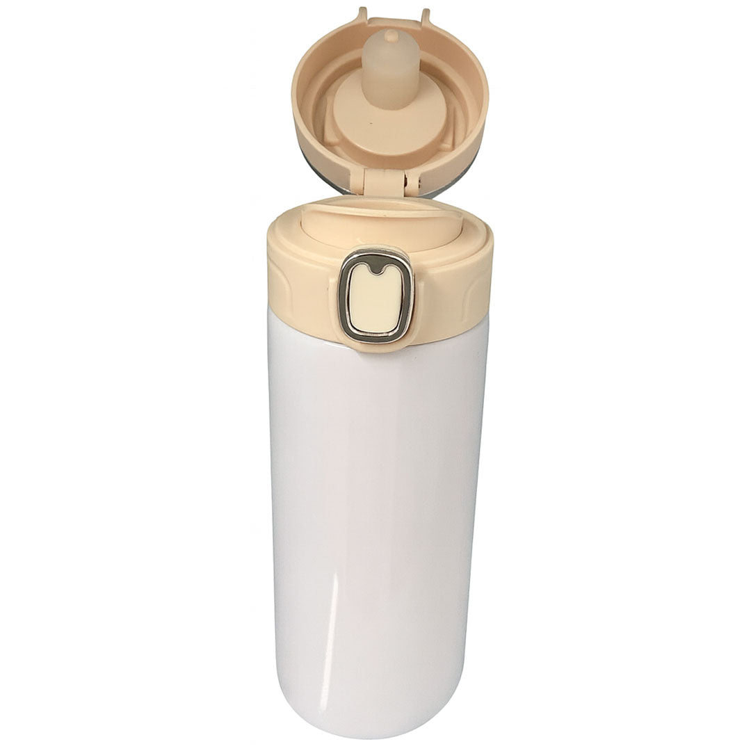 400ml White Smart Vacuum Cup for Sublimation – Rubber Finish