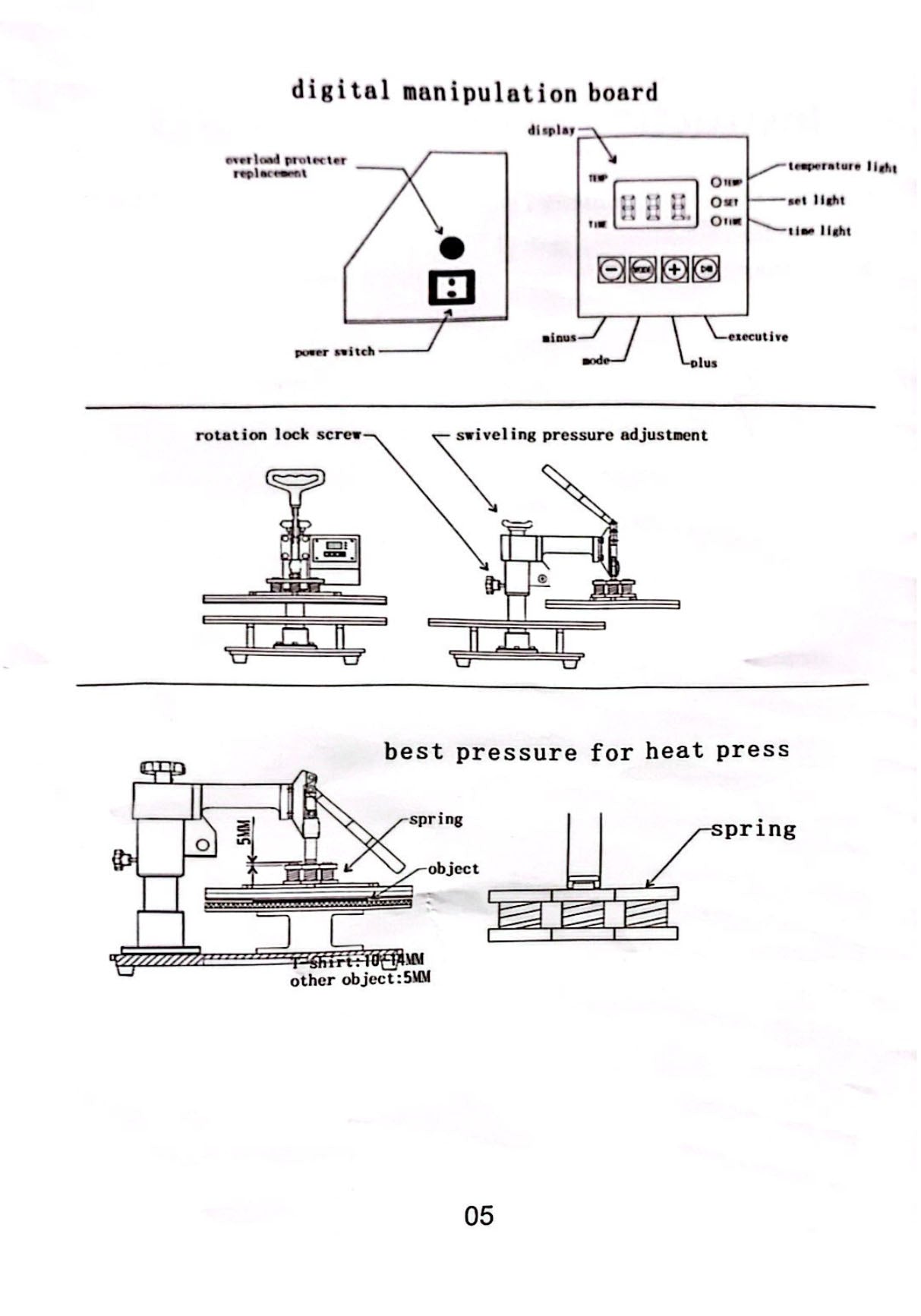 SDN Sublimation 5 in 1 Multifunction heat press machine
