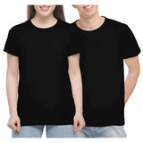 Adult  T-Shirts Black Super Soft (95% Polyester-5% Spandex)  - 5 Pack