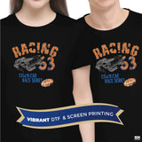 Adult  T-Shirts Black Super Soft (95% Polyester-5% Spandex)  - 5 Pack