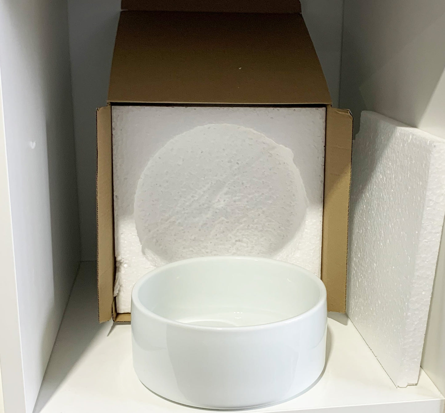 18-PACK-Small Sublimation Pet Bowl 4,9 x 2,8 pouces avec revêtement AAA - | Emballage en polystyrène renforcé"