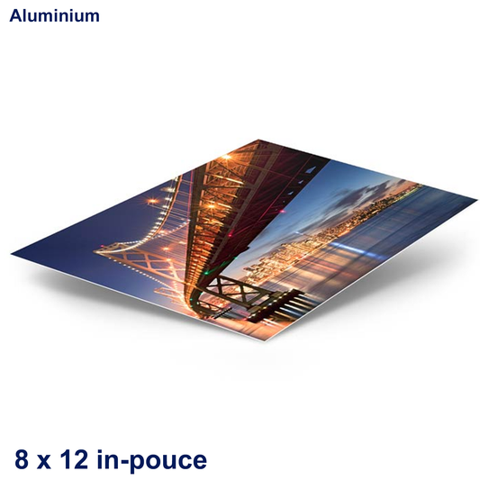  8x12 pouces, panneau de Sublimation en aluminium (avec trou)