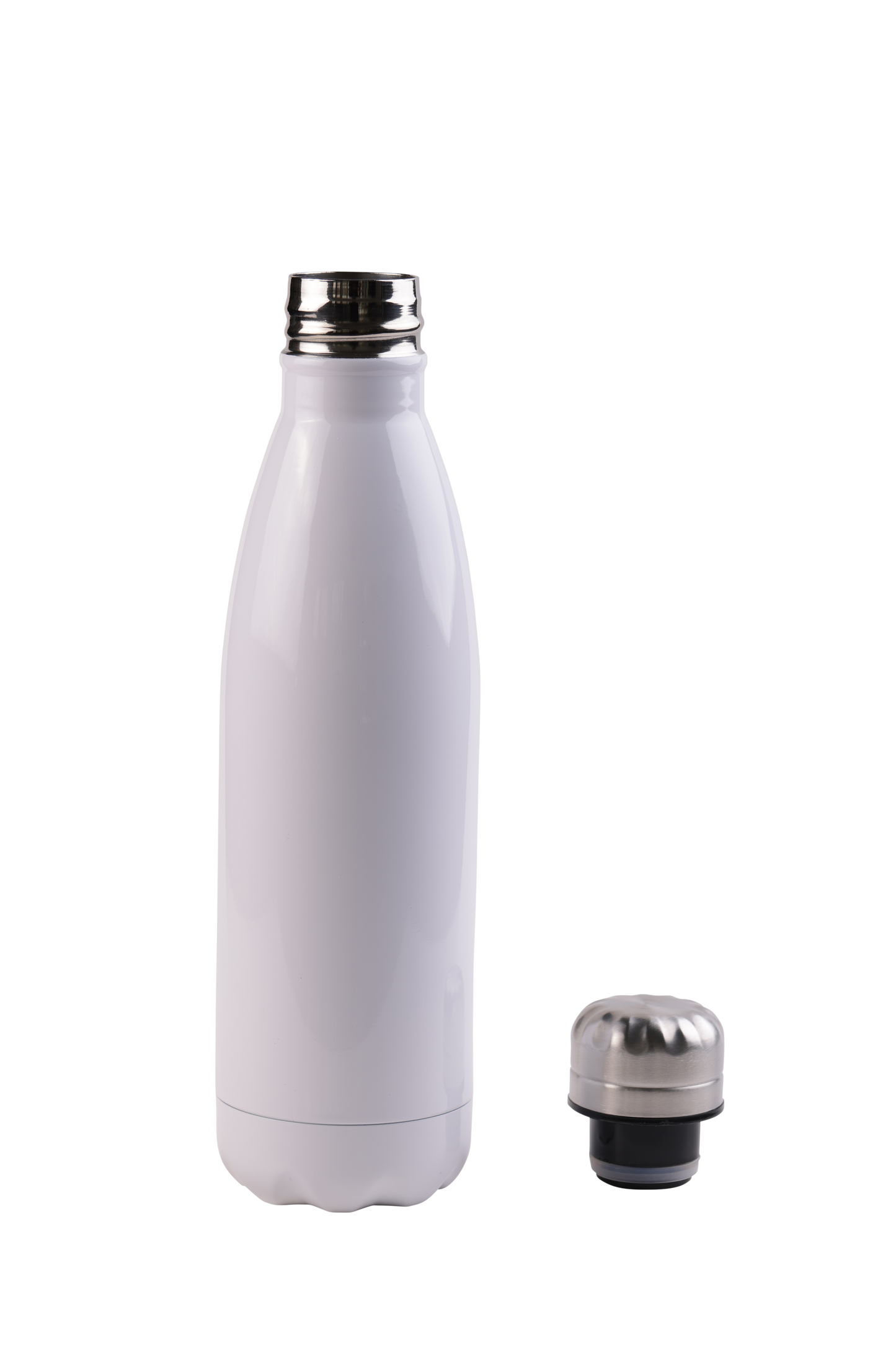 Paquet de 6 bouteilles d'eau vierges en acier inoxydable, 17oz (500ml), par sublimation