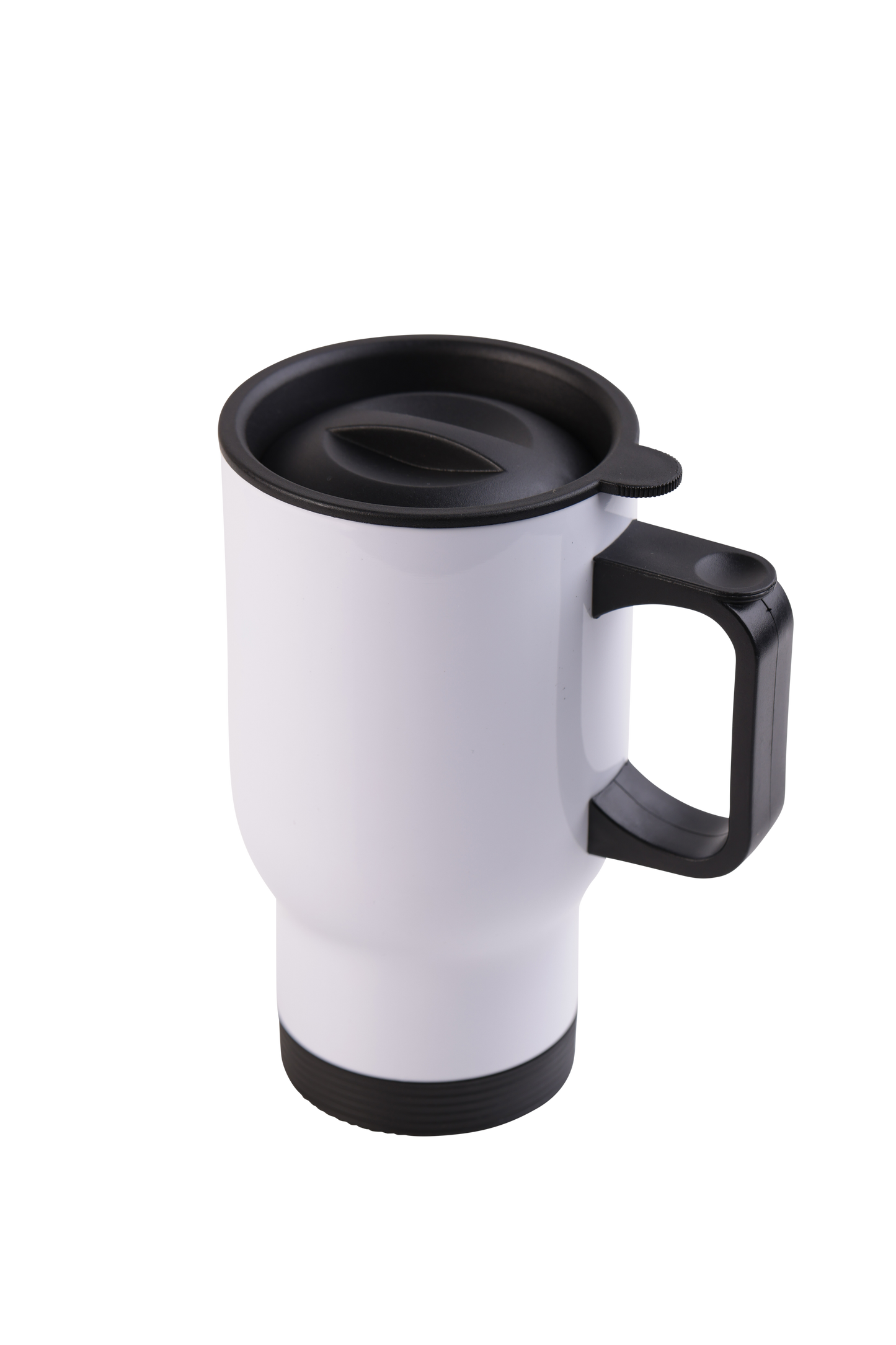 (36 PACK)-14 OZ stainless steel, white Color,Size: 14oz travel mug (black lids)