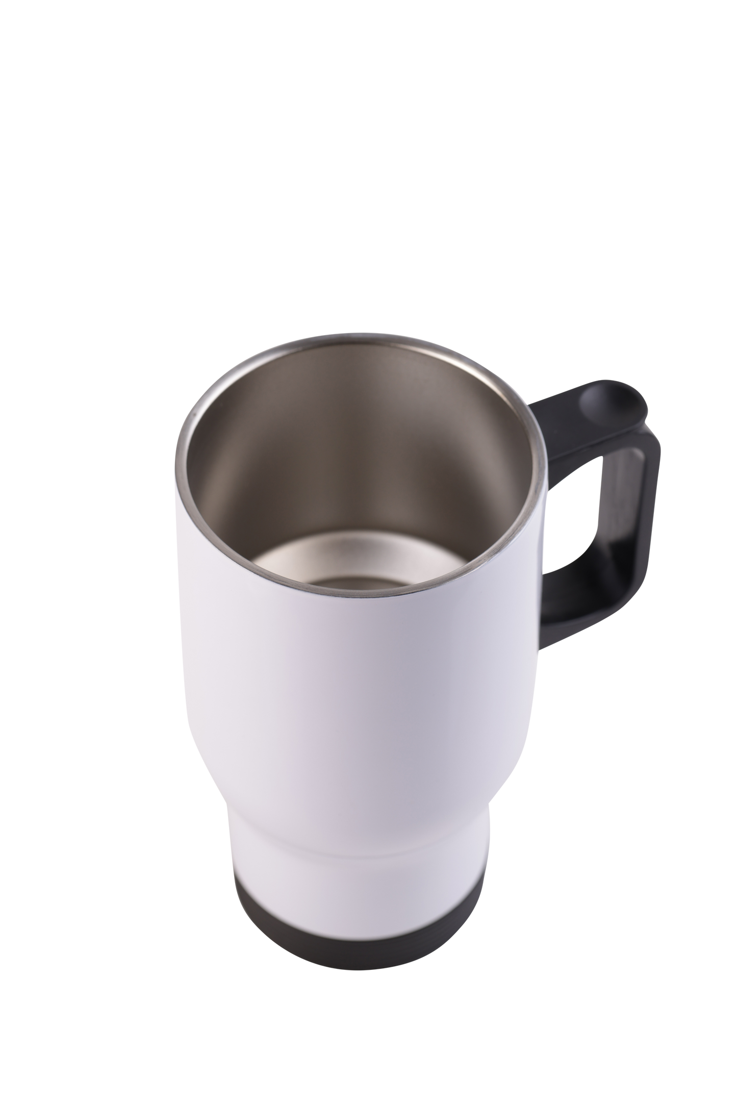 (36 PACK)-14 OZ stainless steel, white Color,Size: 14oz travel mug (black lids)