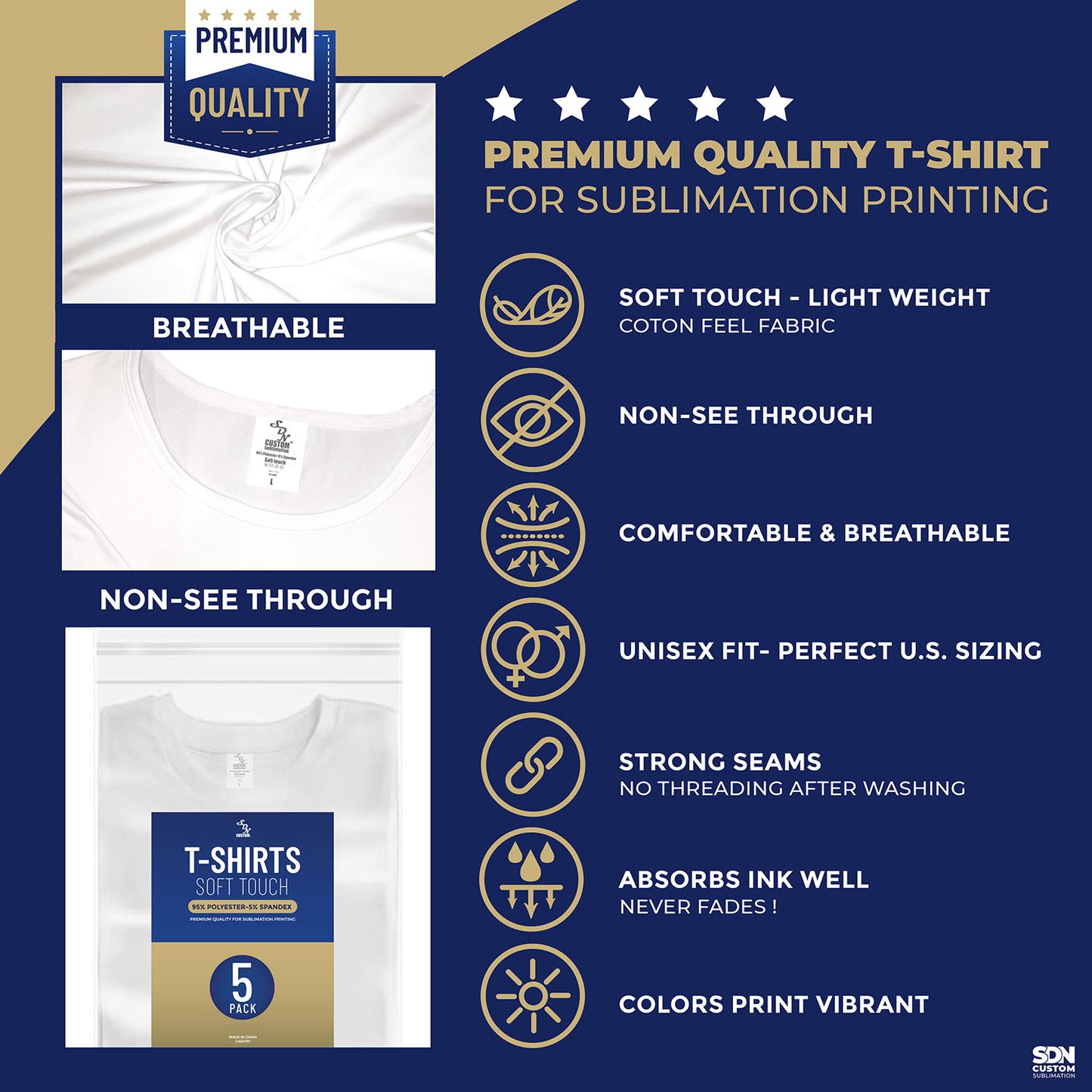 best polyester shirts for sublimation