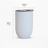 SDN SUBLIMATION 12 oz wine tumbler