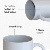 SDN SUBLIMATION 15oz white mugs 