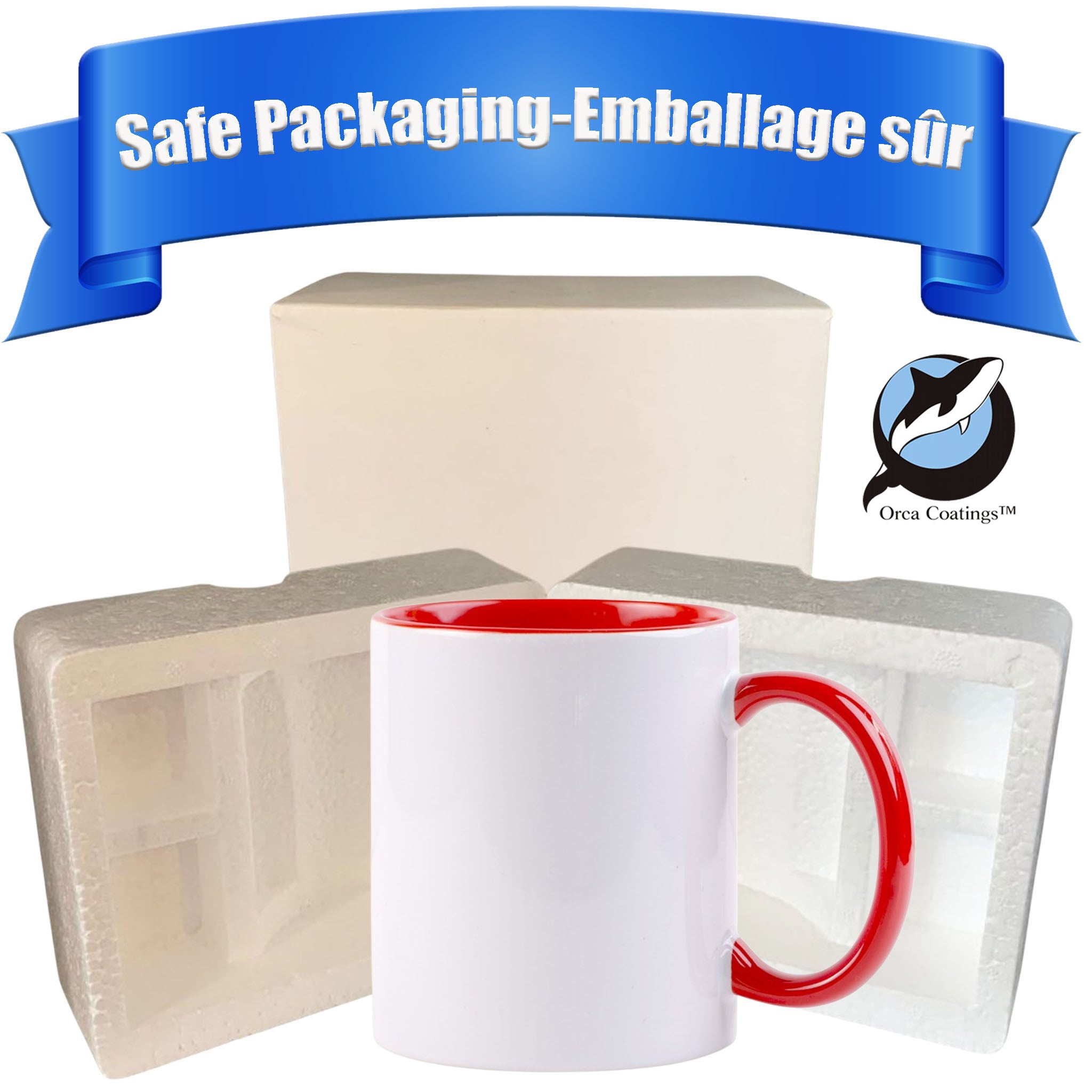 Inner Color:red Mug 6 Pack-RED-11 OZ ($3.00)Cost .unit)11 once White sublimation mugs inne