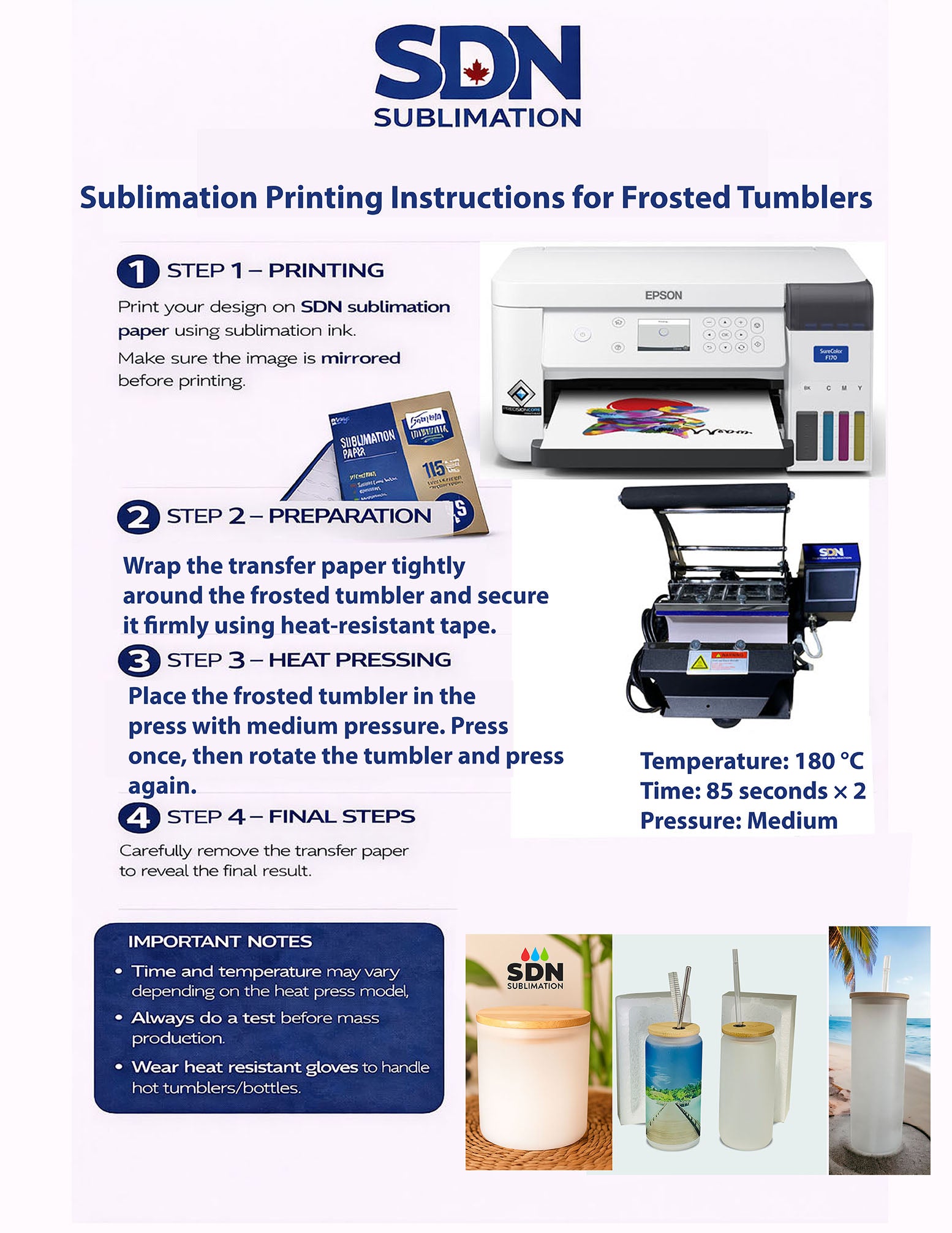 10oz Frosted White Glass Jar for Sublimation – Candle Jar Compatible with Bamboo Lid