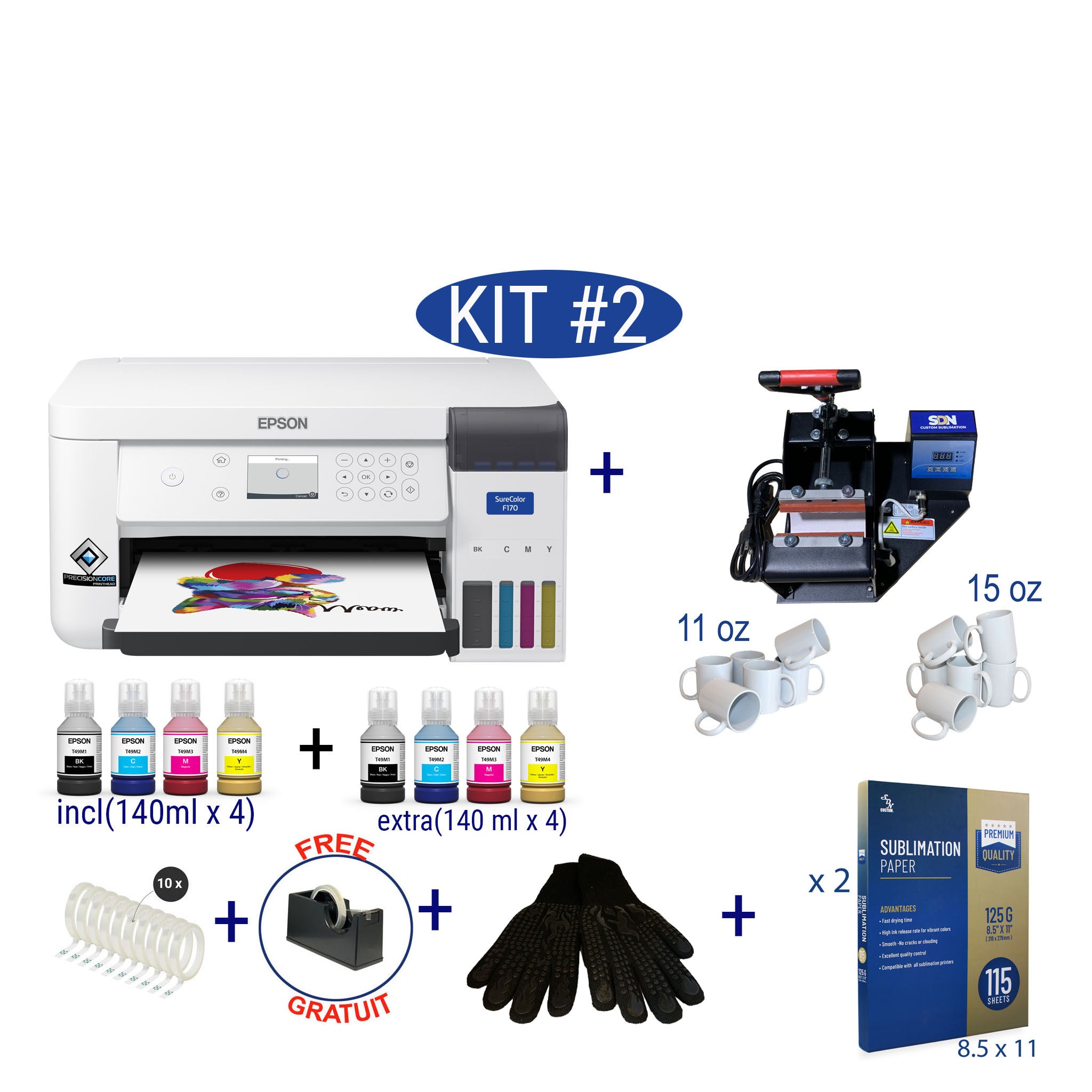 Kit de démarrage de sublimation SDN #2