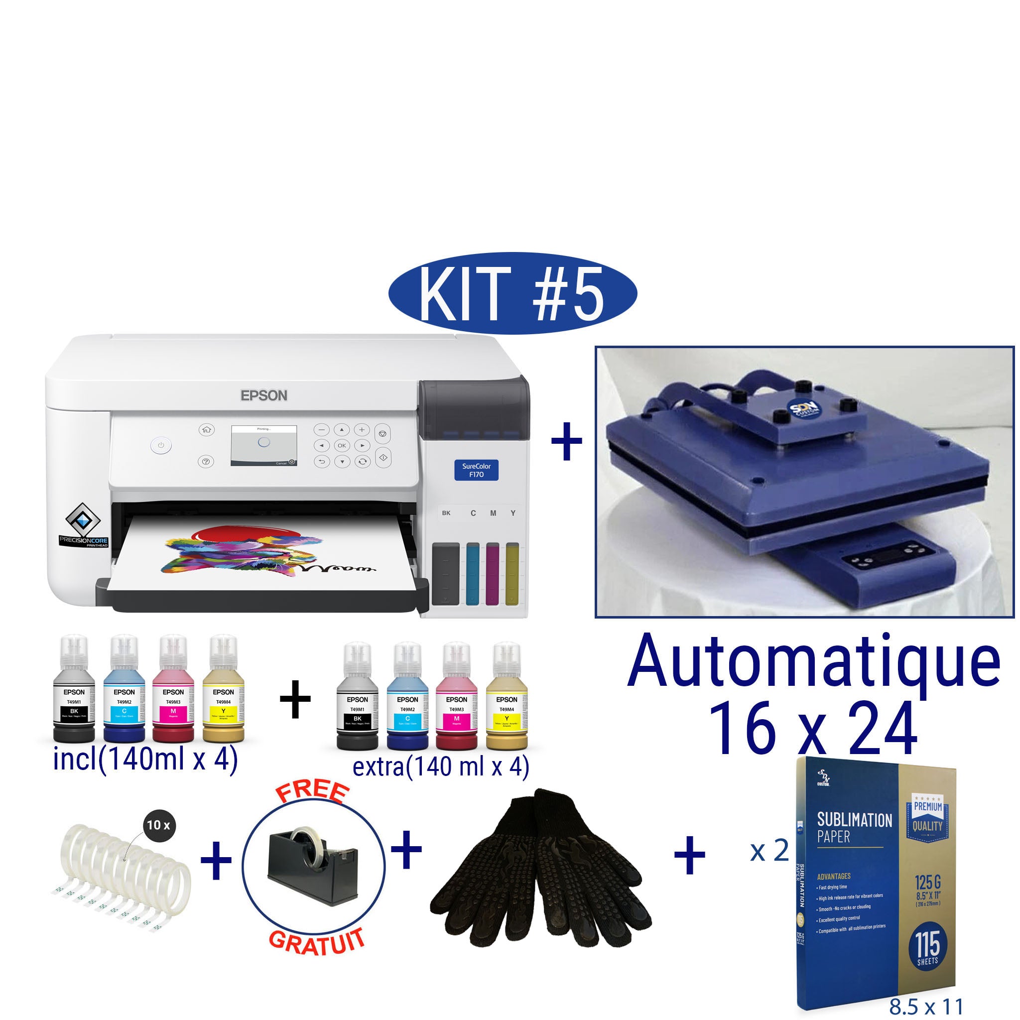 Kit de démarrage de sublimation SDN #5