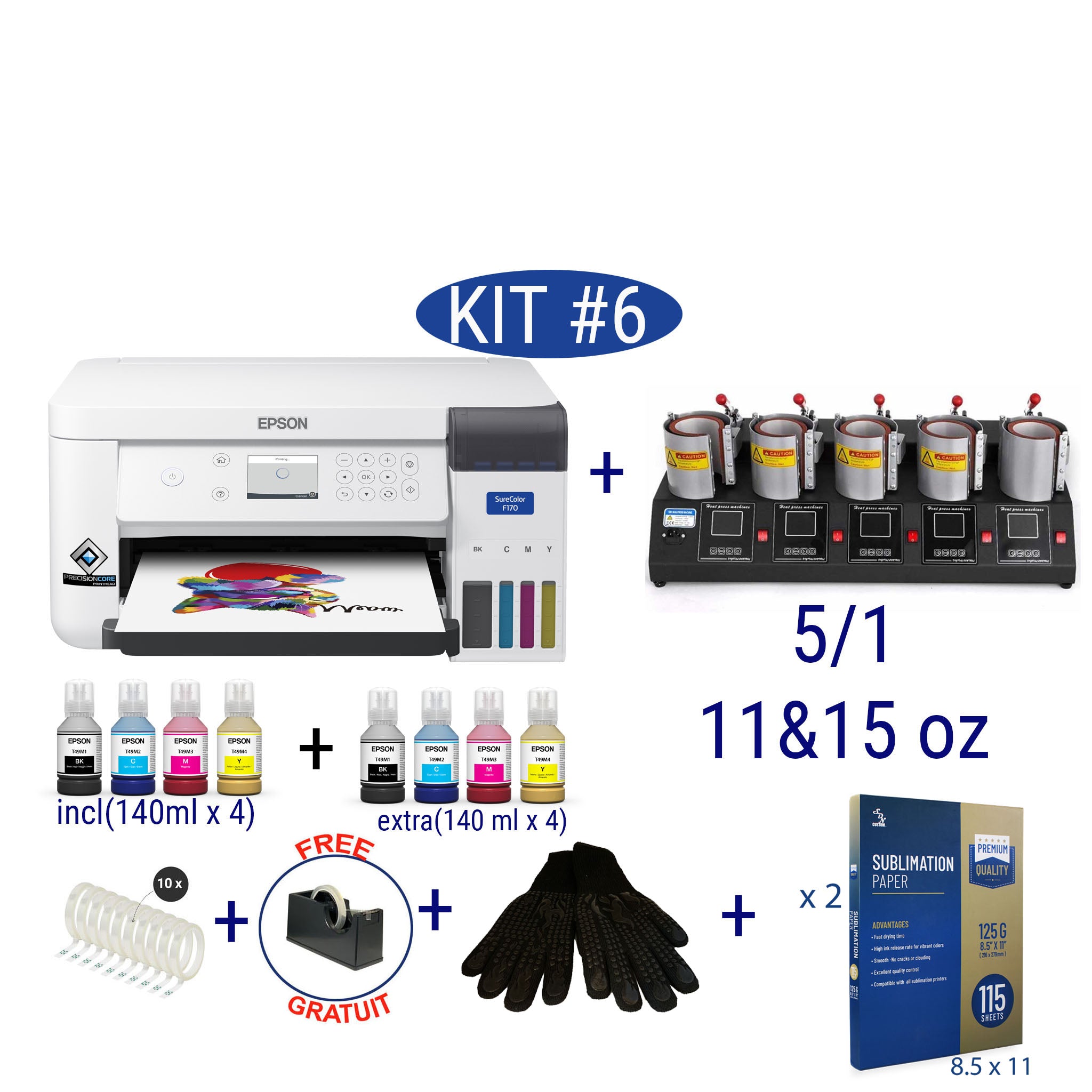 Kit de démarrage de sublimation SDN #6
