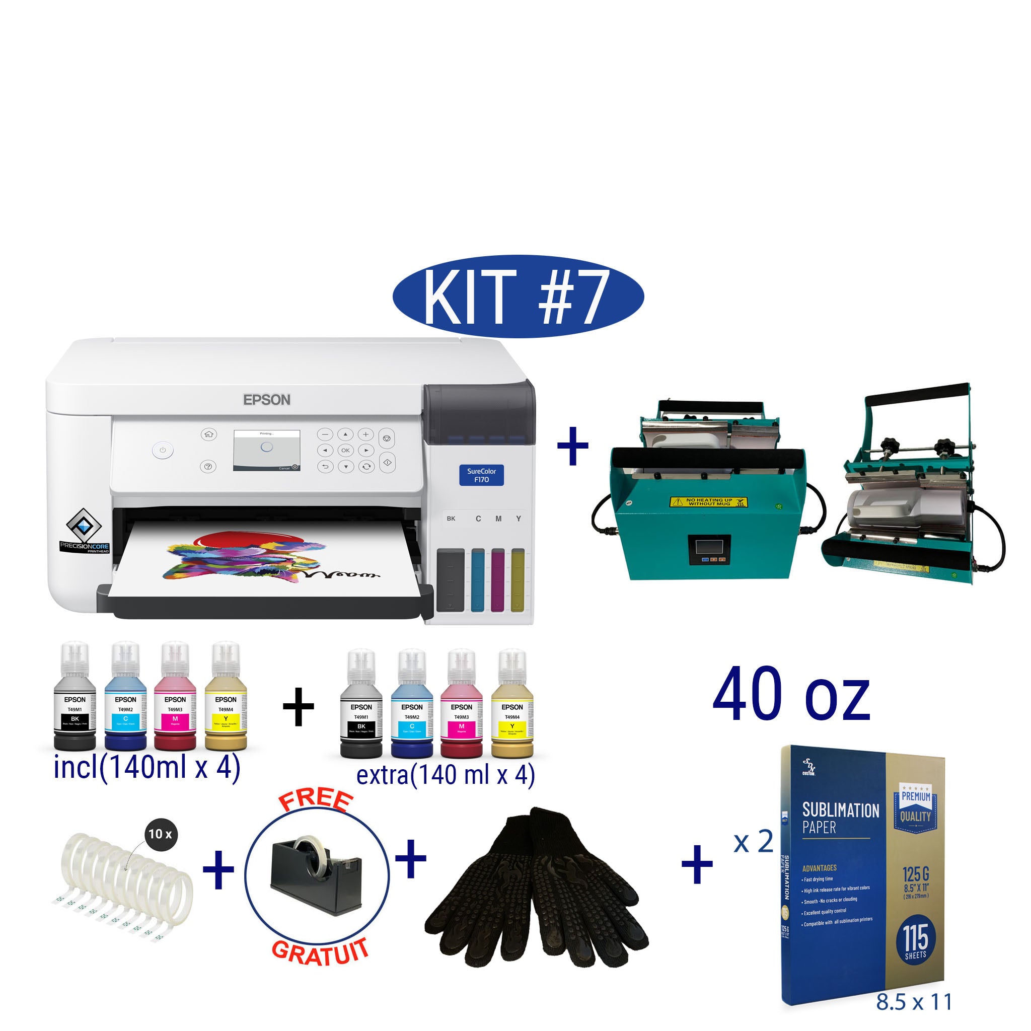 Kit de démarrage pour sublimation SDN #7