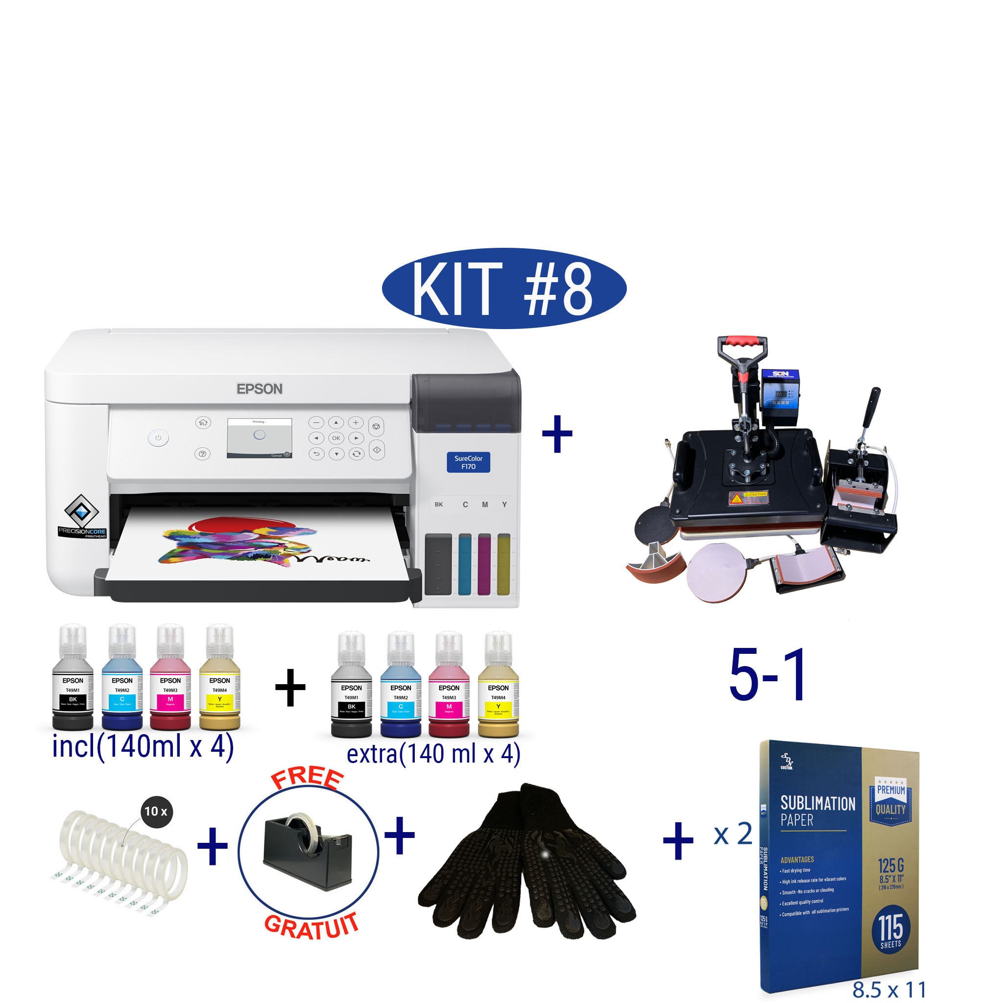 Kit de démarrage de sublimation SDN #8