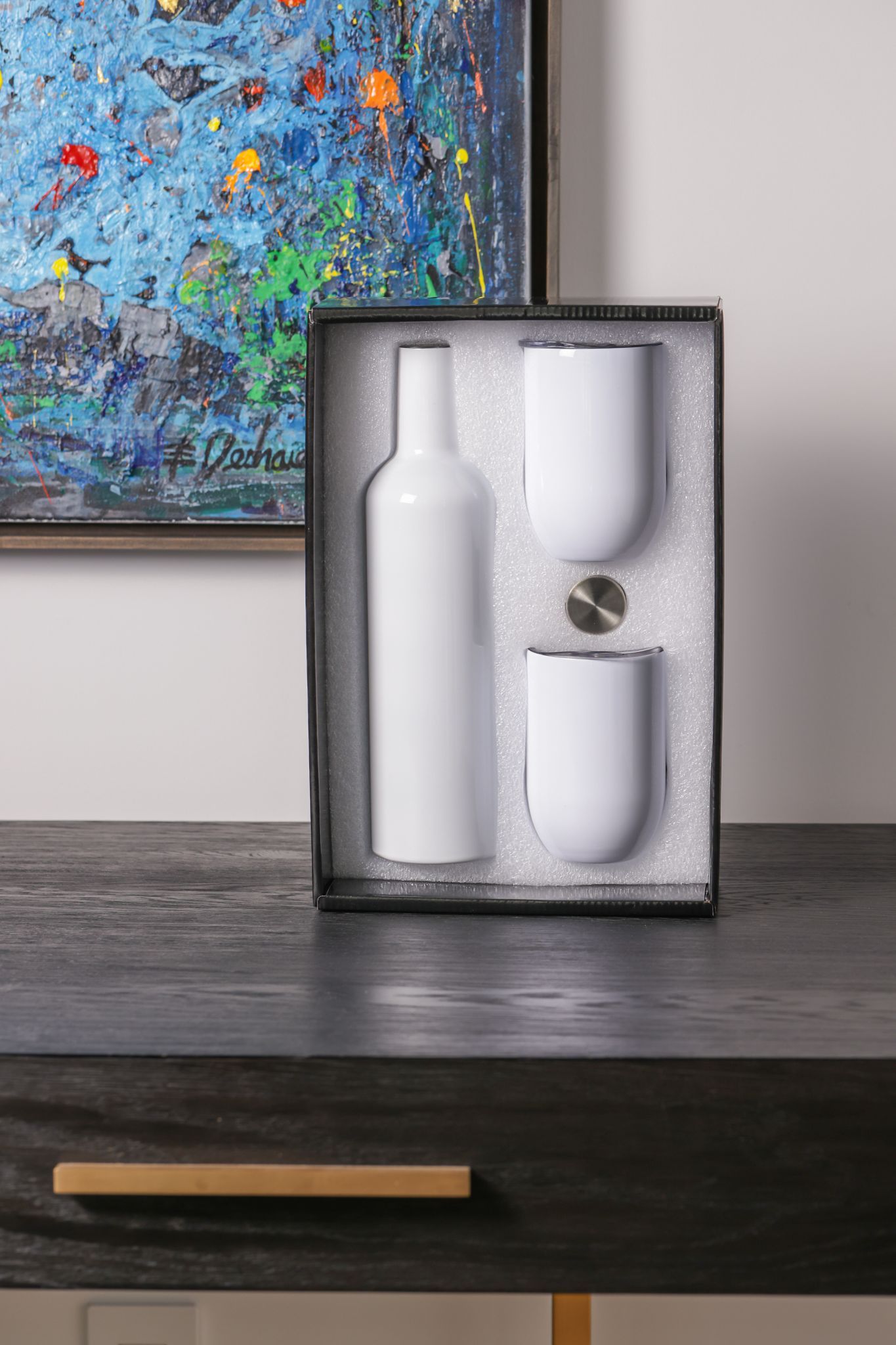 Sublimation Wine Tumbler and Bottle Gift Set Stainless Steel Wine Tumblers