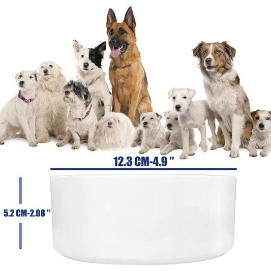 Small Sublimation Pet bowl 4.9 x 2.8 inches with AAA Coating -  | Reinforced Styrofoam Packaging"
