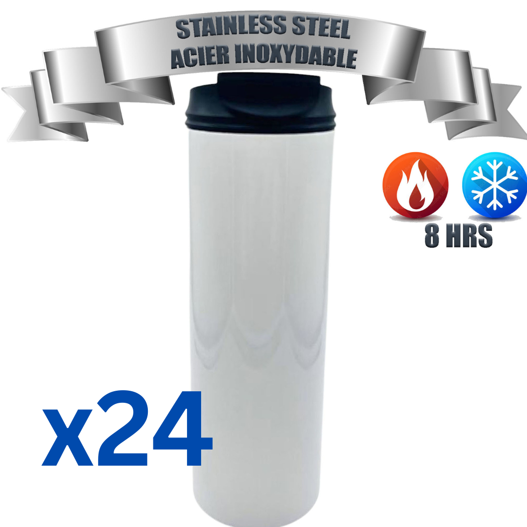 20oz stainless steel  (Double insulated hot- cold 8 hours)tumbler with screwable lid